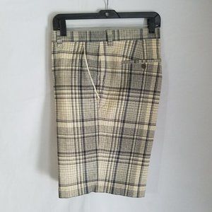 TOMMY BAHAMA Plaid Cotton Blend Shorts Mens Size 40